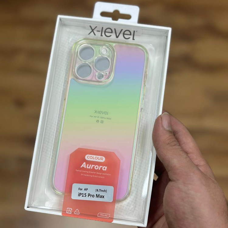 قاب X-Level Aurora پشت شفاف ایکس لول آیفون Iphone (GN312)