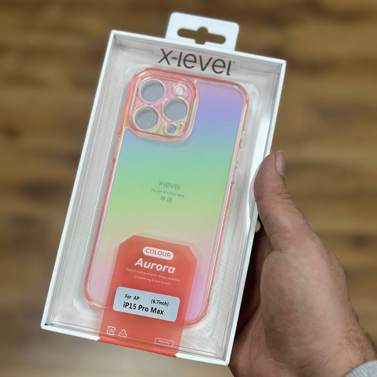 قاب X-Level Aurora پشت شفاف ایکس لول آیفون Iphone (GN312)