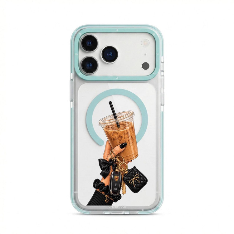 قاب قهوه خنک Cool Coffee با مگ سیف قاب ناب ghabnaab آیفون (GN335)