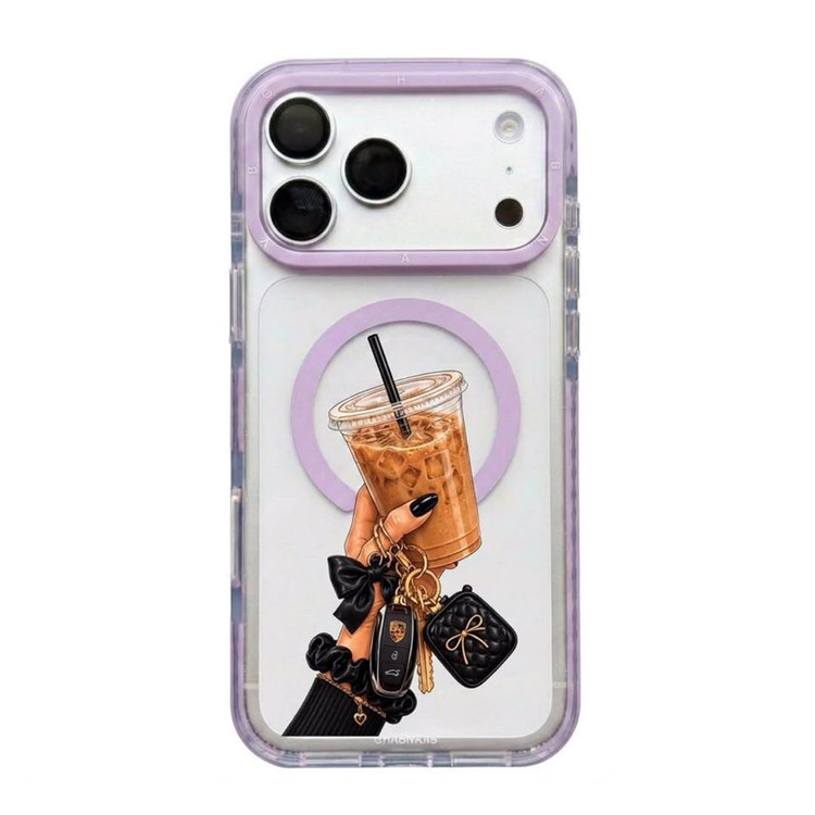 قاب قهوه خنک Cool Coffee با مگ سیف قاب ناب ghabnaab آیفون (GN335)