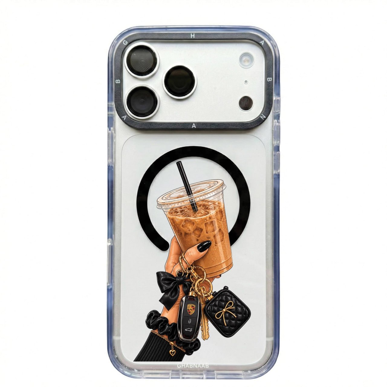 قاب قهوه خنک Cool Coffee با مگ سیف قاب ناب ghabnaab آیفون (GN335)