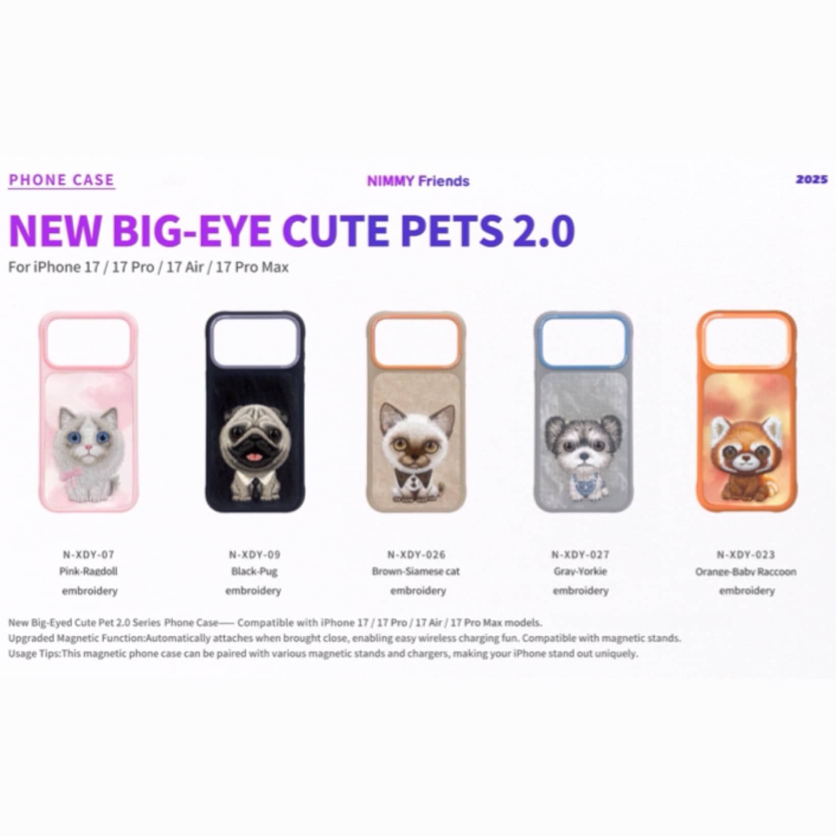 قاب نیمی Nimmy Big Eye Cute Pet Case Series سری 17 شماره 4 (GN338)