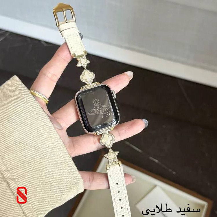 بند اپل واچ چرم استار Van Cleef ون کلیف (GN352)
