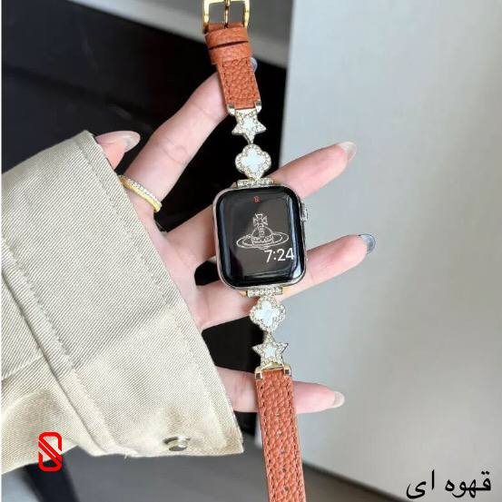 بند اپل واچ چرم استار Van Cleef ون کلیف (GN352)