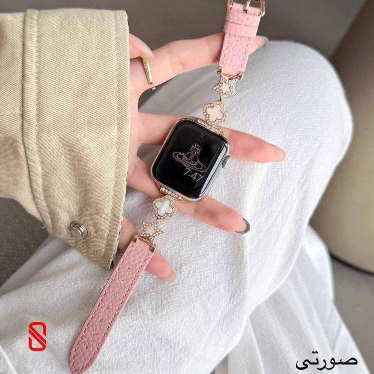 بند اپل واچ چرم استار Van Cleef ون کلیف (GN352)
