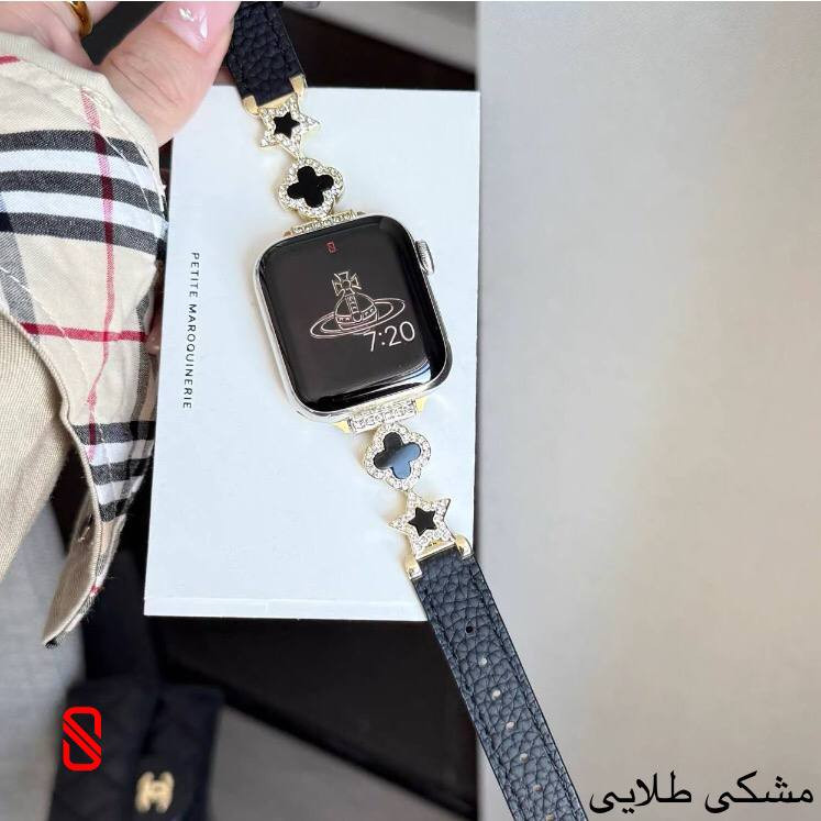 بند اپل واچ چرم استار Van Cleef ون کلیف (GN352)