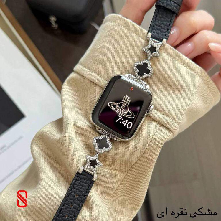 بند اپل واچ چرم استار Van Cleef ون کلیف (GN352)