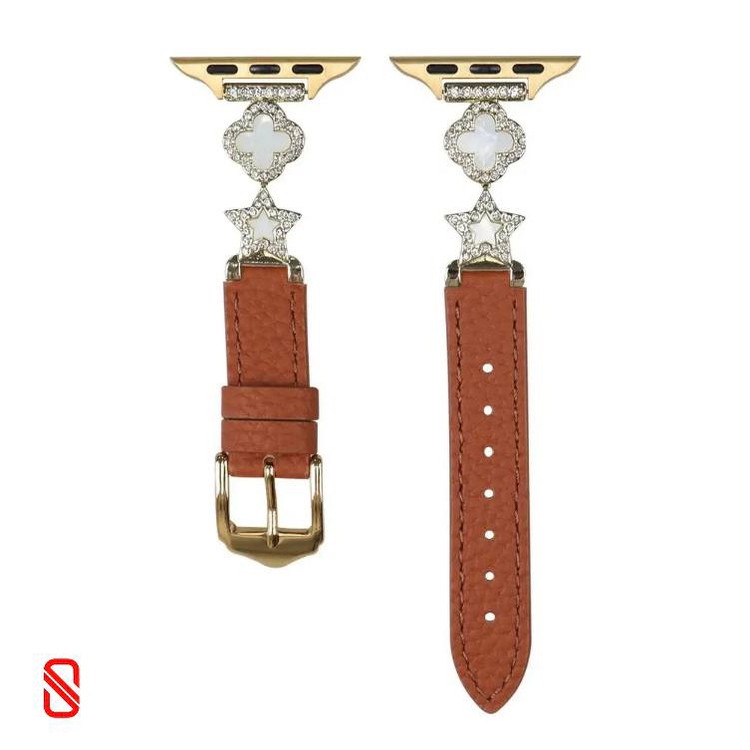 بند اپل واچ چرم استار Van Cleef ون کلیف (GN352)