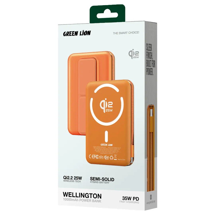 پاور بانک گرین لاین Green Lion Wellington 10000mAh Power Bank (GN355)