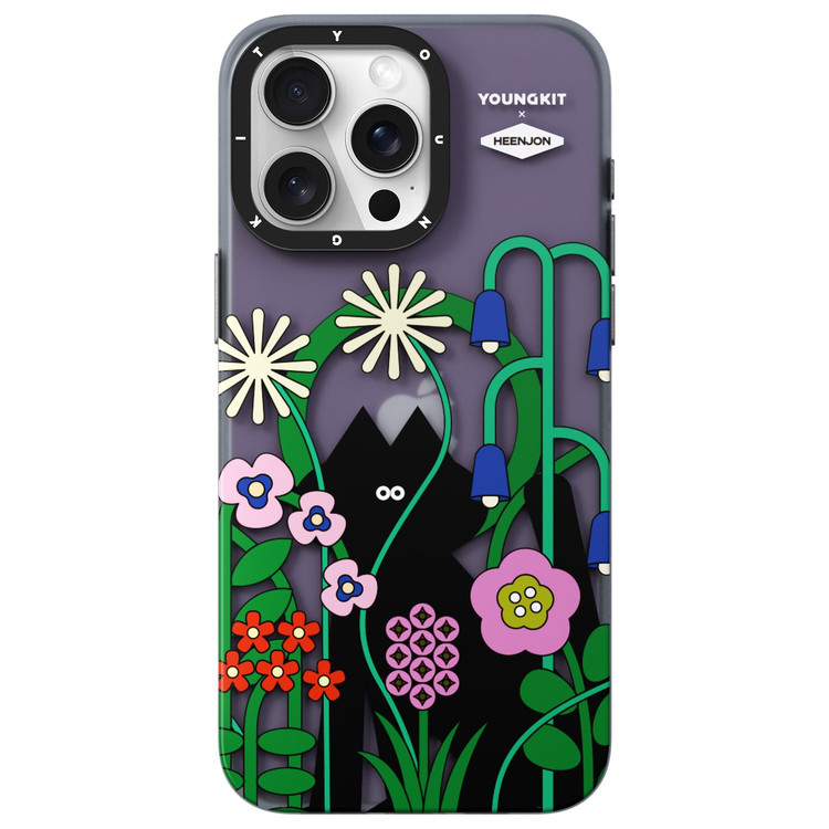 قاب یانگ کیت Youngkit Heenjon Cat Flower Magsafe Iphone (GN363)