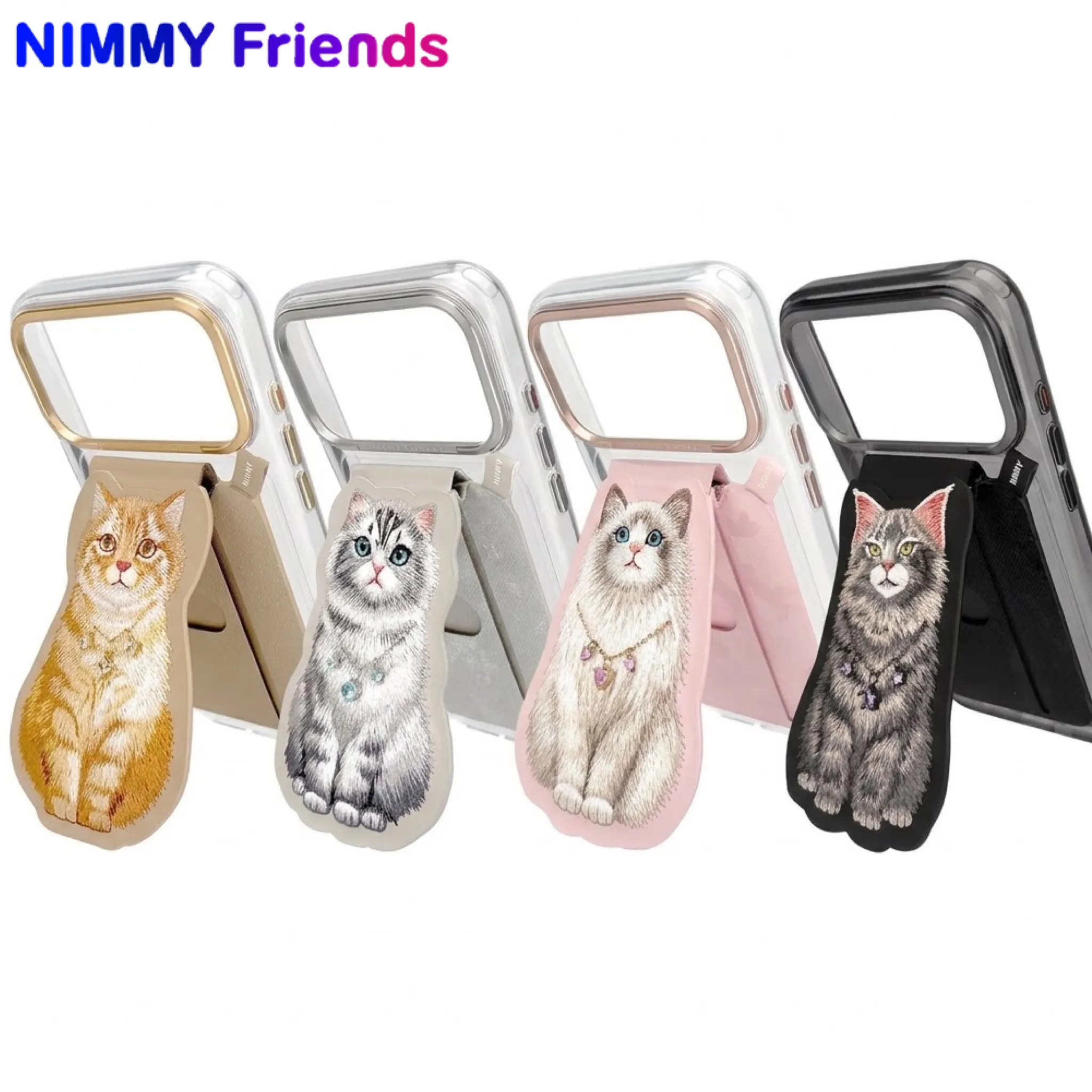 ست قاب شفاف و استند مگنتی Lucky Fashion Series نیمی Nimmy Magnetic Crystal Clear آیفون سری 17 & 18 (GN373)