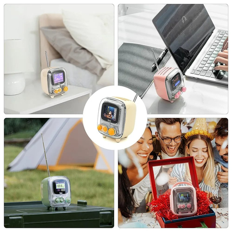 آلبوم عکس و اسپیکر بلوتوثی دیووم Divoom Tiivoo-2 FM Radyolu Mini Bluetooth (GN398)