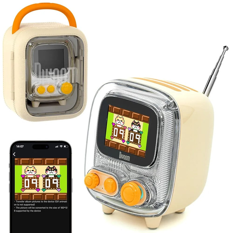 آلبوم عکس و اسپیکر بلوتوثی دیووم Divoom Tiivoo-2 FM Radyolu Mini Bluetooth (GN398)