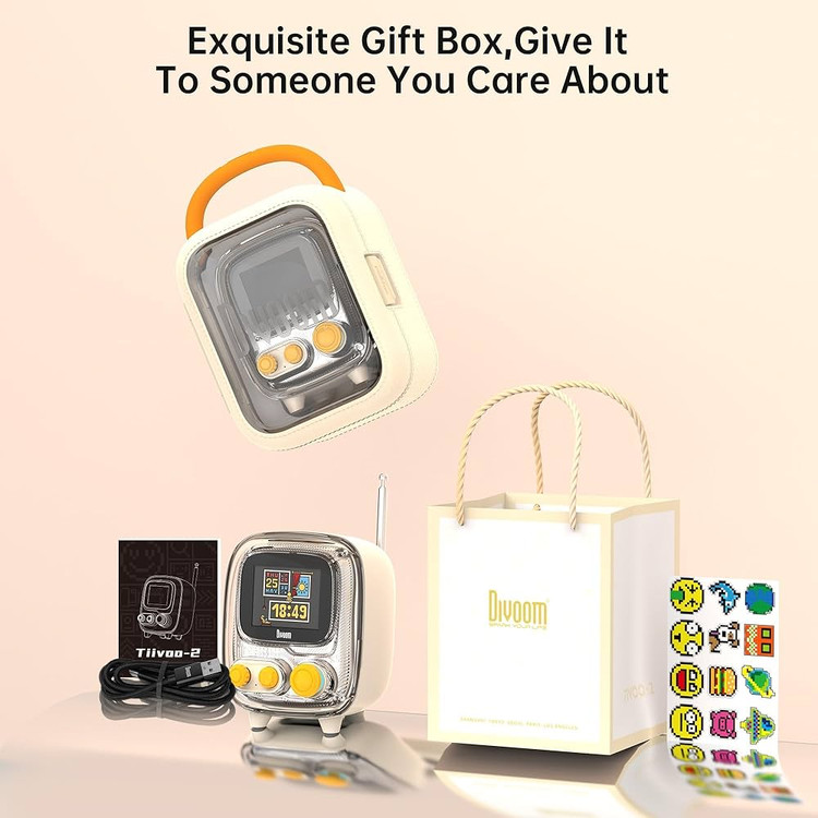 آلبوم عکس و اسپیکر بلوتوثی دیووم Divoom Tiivoo-2 FM Radyolu Mini Bluetooth (GN398)