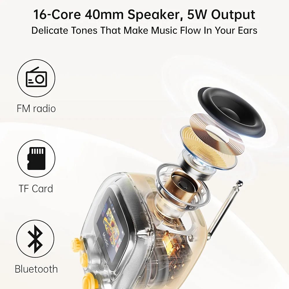 آلبوم عکس و اسپیکر بلوتوثی دیووم Divoom Tiivoo-2 FM Radyolu Mini Bluetooth (GN398)