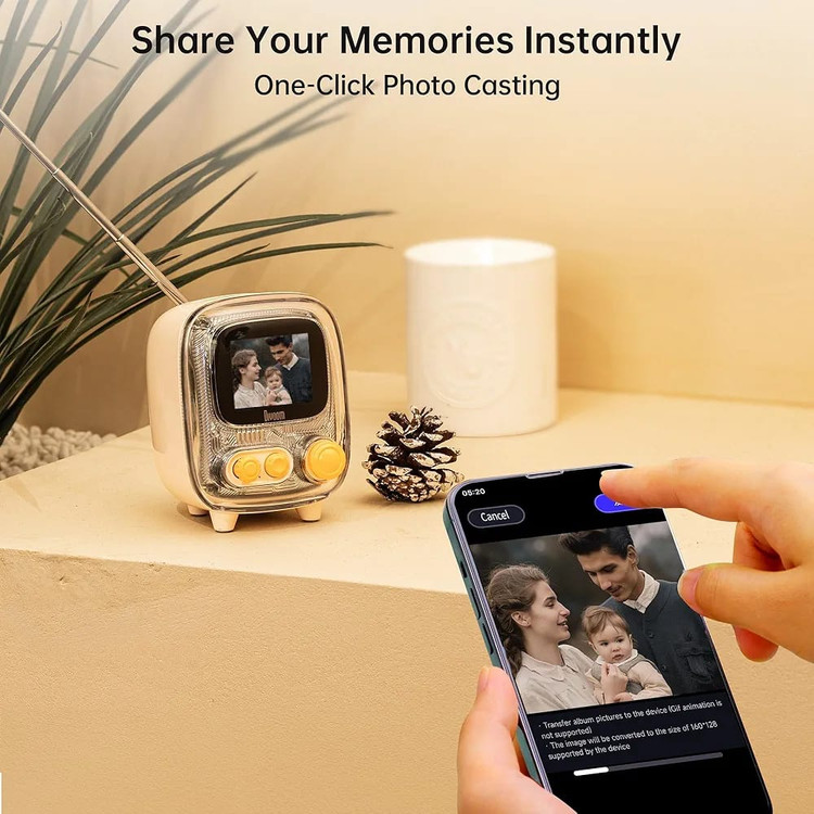 آلبوم عکس و اسپیکر بلوتوثی دیووم Divoom Tiivoo-2 FM Radyolu Mini Bluetooth (GN398)