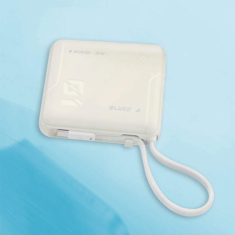 پاور بانک بلو Blueo CUBE Fast Charging Power Bank 10000mAh With Built-in Cable (GN399)