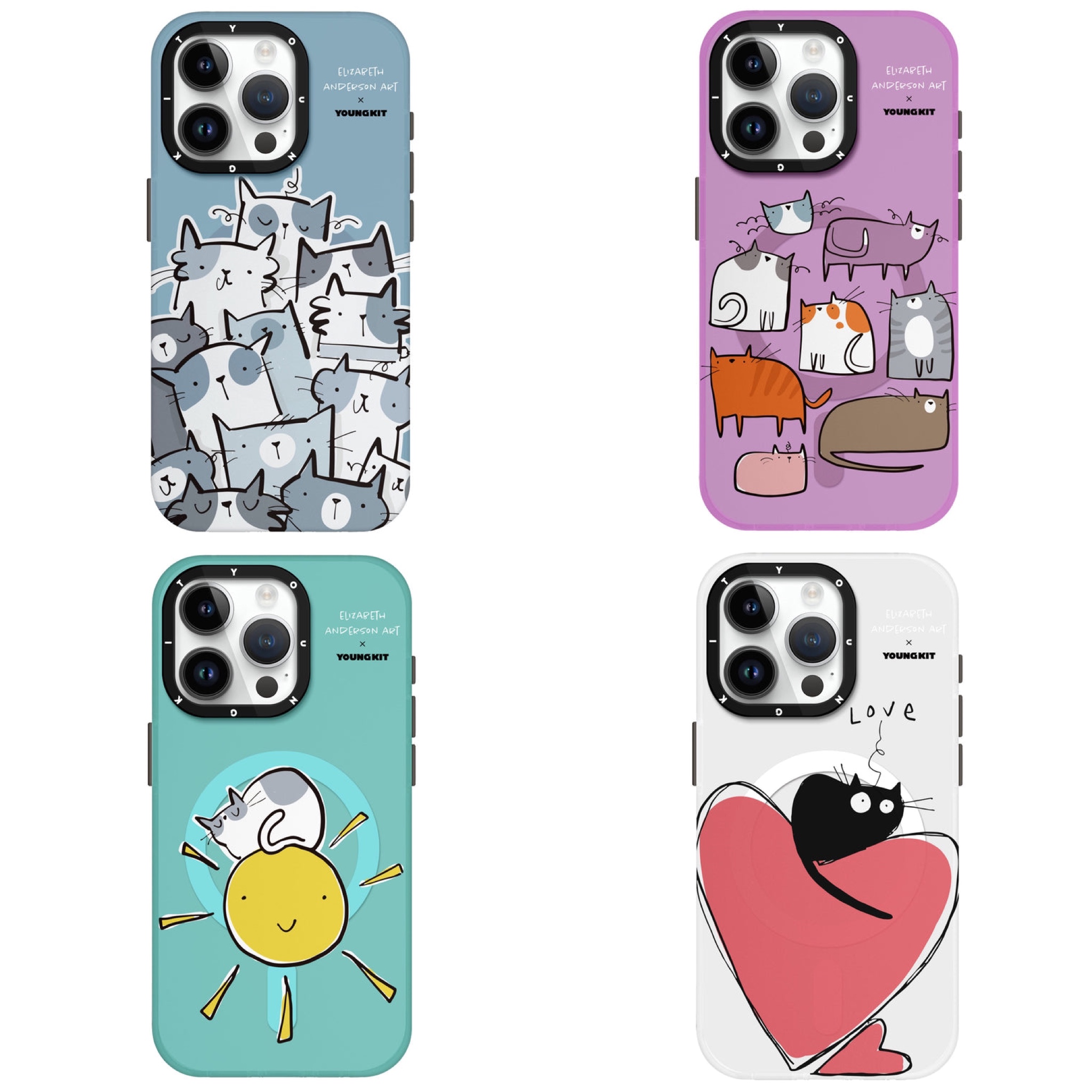 قاب Youngkit یانگ کیت Elizabeth Anderson Art Magsafe Series Iphone (GN402)