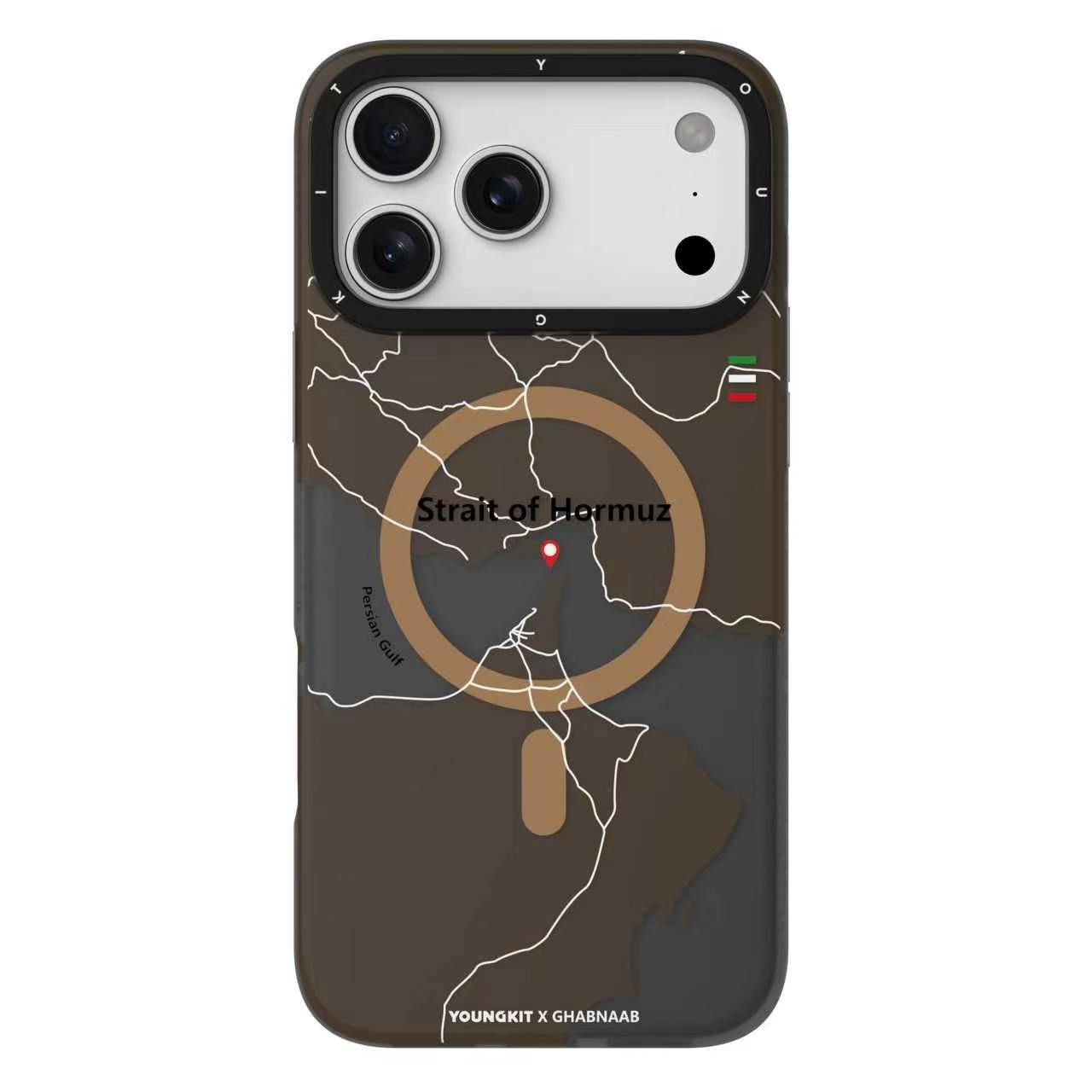 قاب یانگ کیت Youngkit نقشه تنگه هرمز آیفون (GN414)