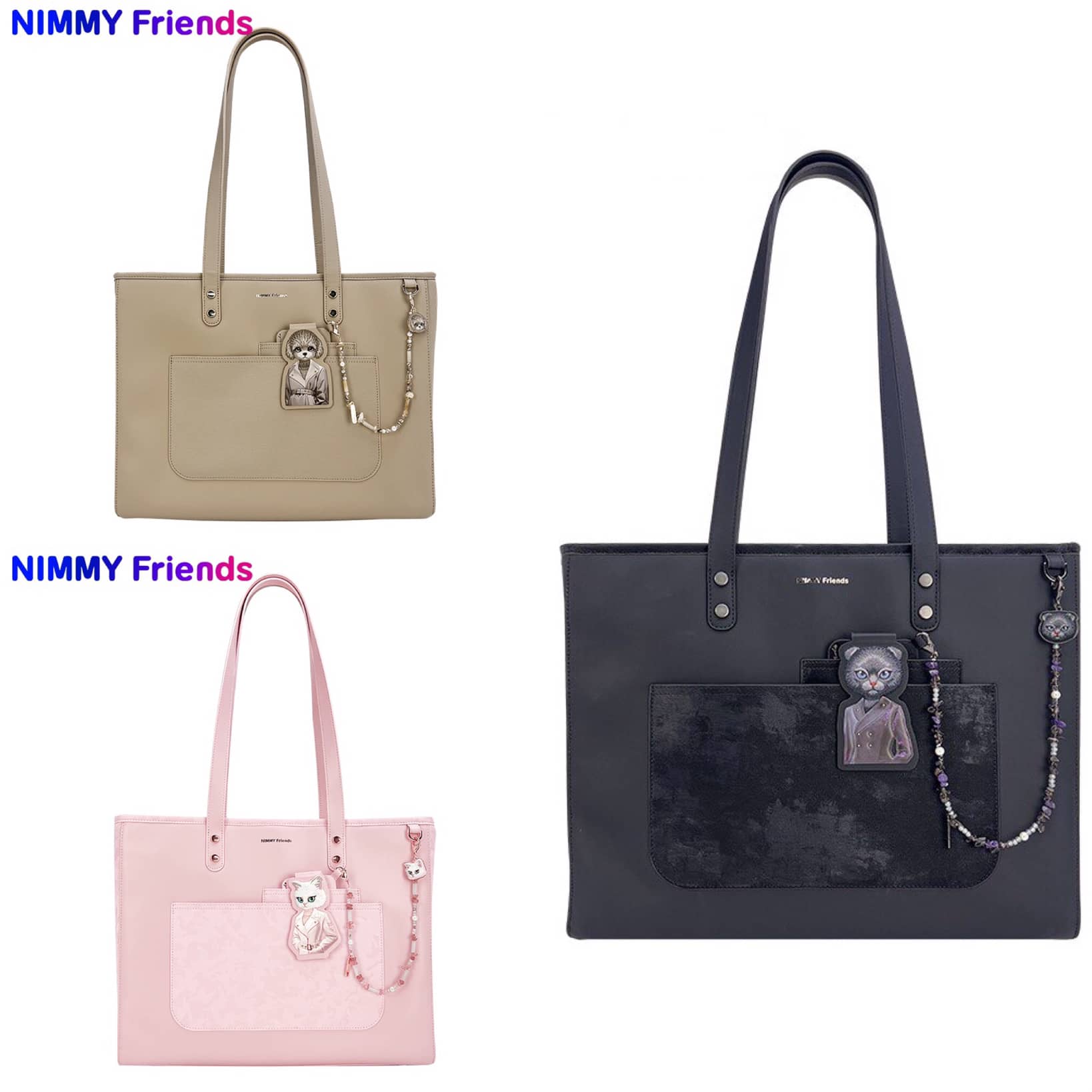 کیف دستی نیمی Nimmy Bracelet Stand Tote Bag Combo (GN422)