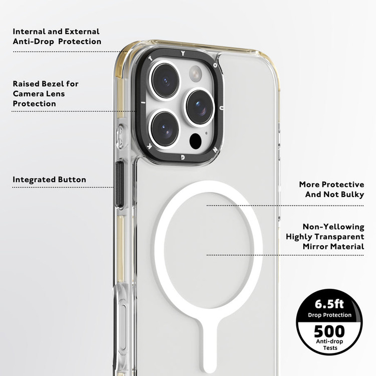 قاب یانگ کیت Youngkit Transparent Crystal Glossy Magsafe Iphone (GN475)