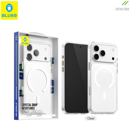 قاب بلو کریستالی با مگ سیف Blueo Crystal Drop Resistance Magsafe Case Iphone (GN478)