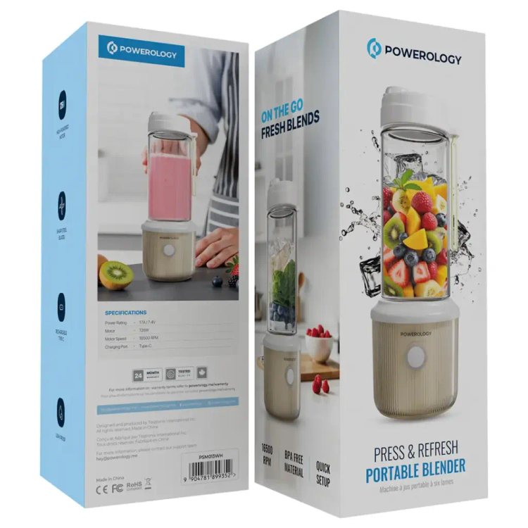 مخلوط کن پاورولوژی Powerology Press & Refresh Portable Blender (GN479)