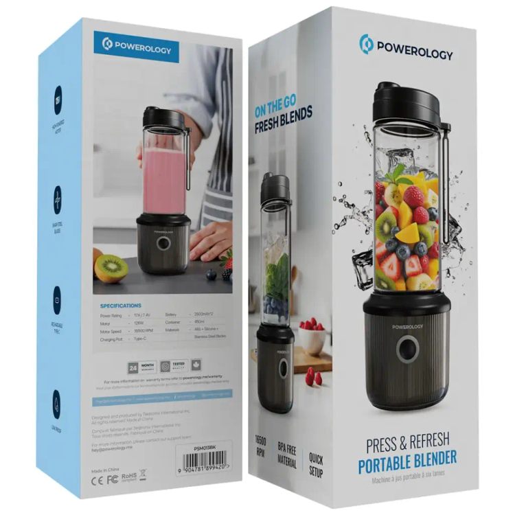 مخلوط کن پاورولوژی Powerology Press & Refresh Portable Blender (GN479)