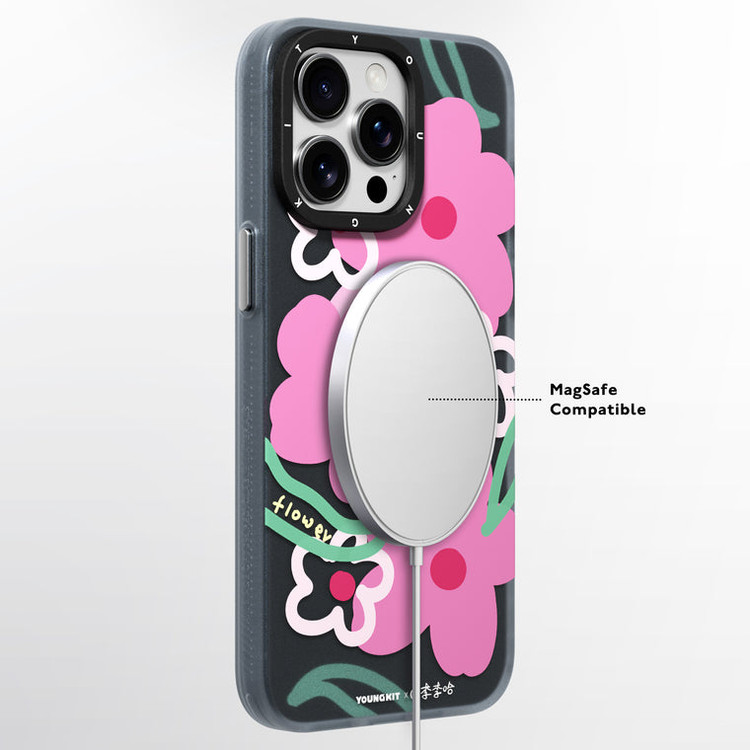 قاب Youngkit یانگ کیت Irregular Floral Magsafe Series آیفون Iphone (GN493)