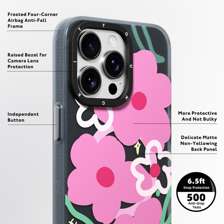 قاب Youngkit یانگ کیت Irregular Floral Magsafe Series آیفون Iphone (GN493)