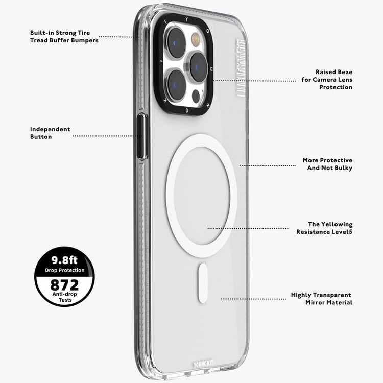 قاب Youngkit یانگ کیت Crystal MagSafe Series Iphone (GN502)