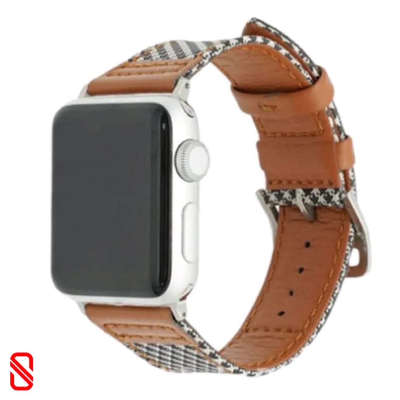 بند اپل واچ چرم و جین Leather & Jean طرحدار (GN535)