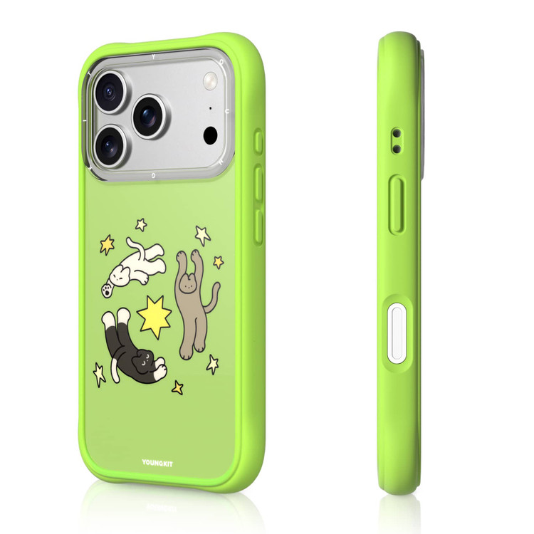 قاب Youngkit یانگ کیت Cat Diary Series سبز (GN545)