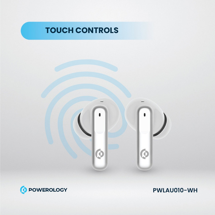 ایرباد پاورولوژی Powerology 6-Mic Hybrid ANC + ENC True Wireless Buds (GN571)