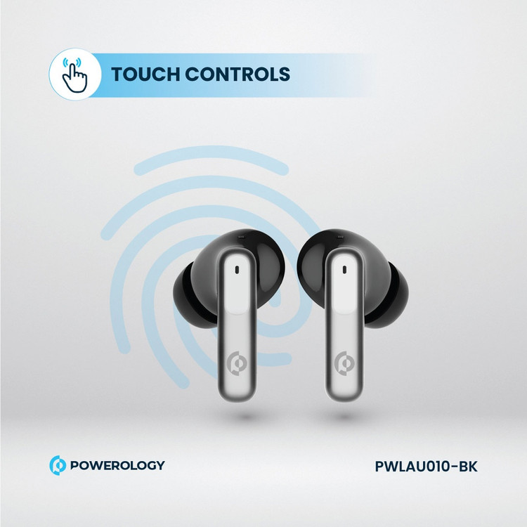 ایرباد پاورولوژی Powerology 6-Mic Hybrid ANC + ENC True Wireless Buds (GN571)