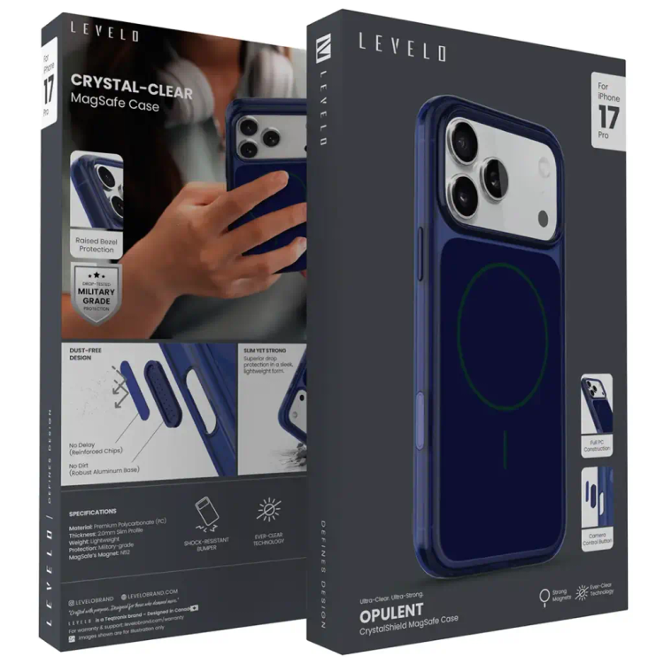 قاب Levelo Opulent Magsafe Case سری 17 (GN583)