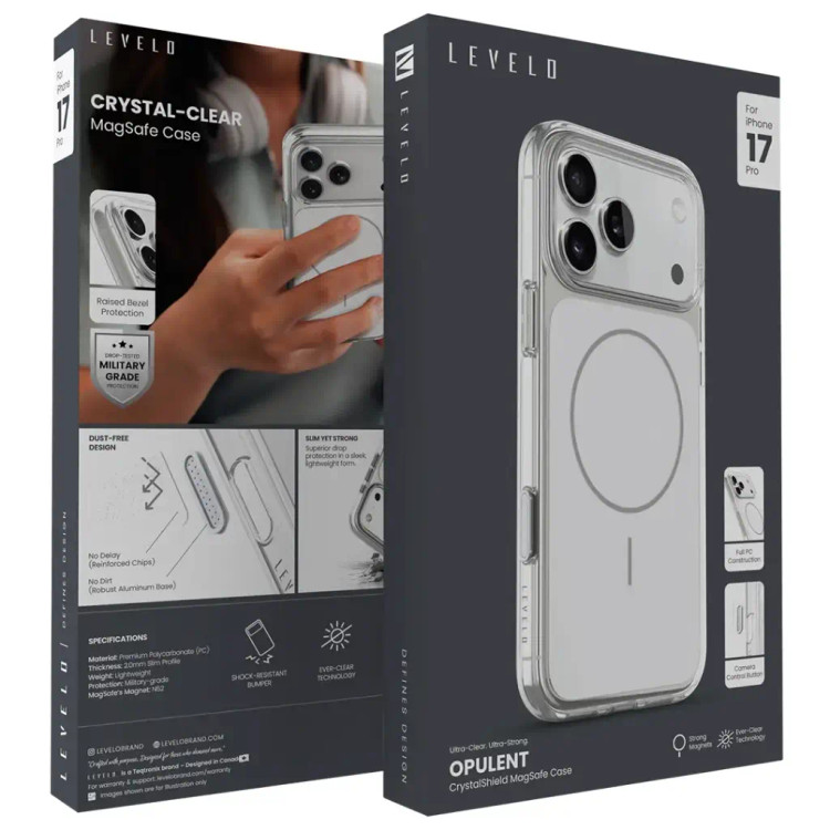 قاب Levelo Opulent Magsafe Case سری 17 (GN583)