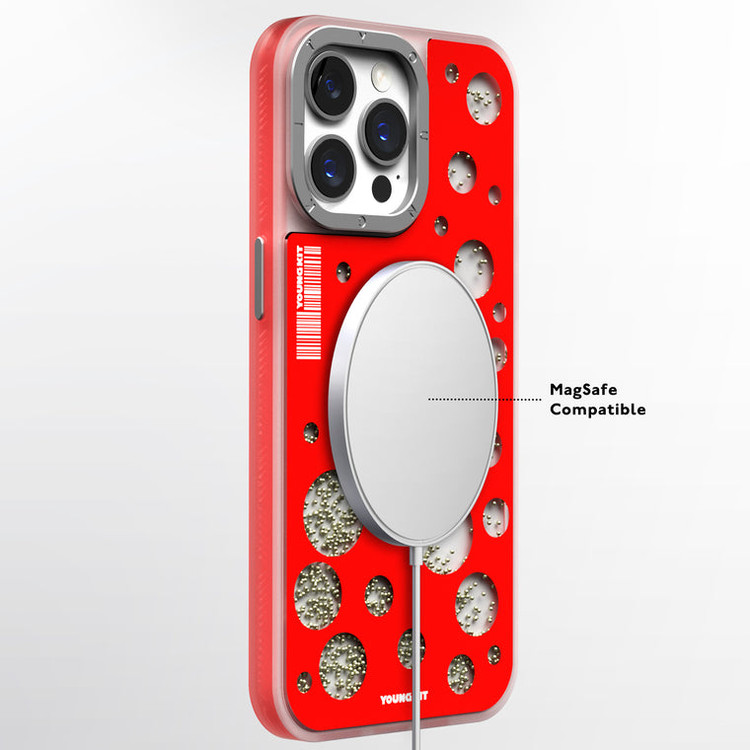 قاب Youngkit یانگ کیت Polka Dots Quicksand Magsafe Series Iphone (GN587)