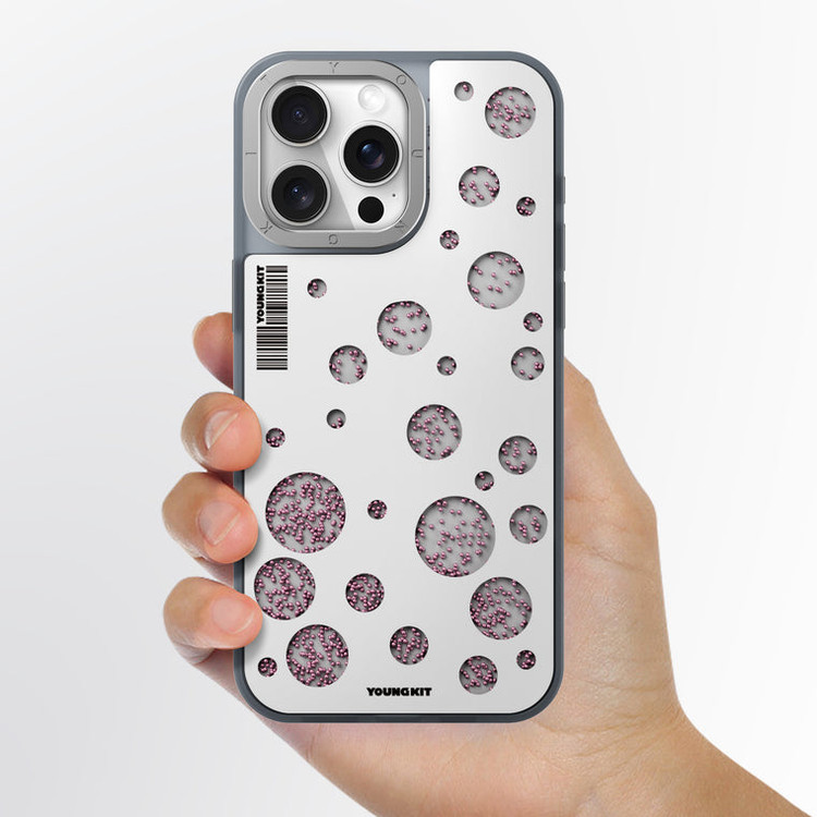 قاب Youngkit یانگ کیت Polka Dots Quicksand Magsafe Series Iphone (GN587)