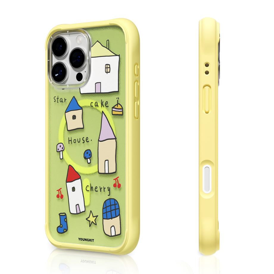 قاب Youngkit یانگ کیت Little Town زرد (GN592)