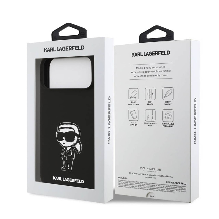 قاب کارل لاگرفلد Karl Lagerfeld تکی کوچک Iphone سری 17 (GN594)