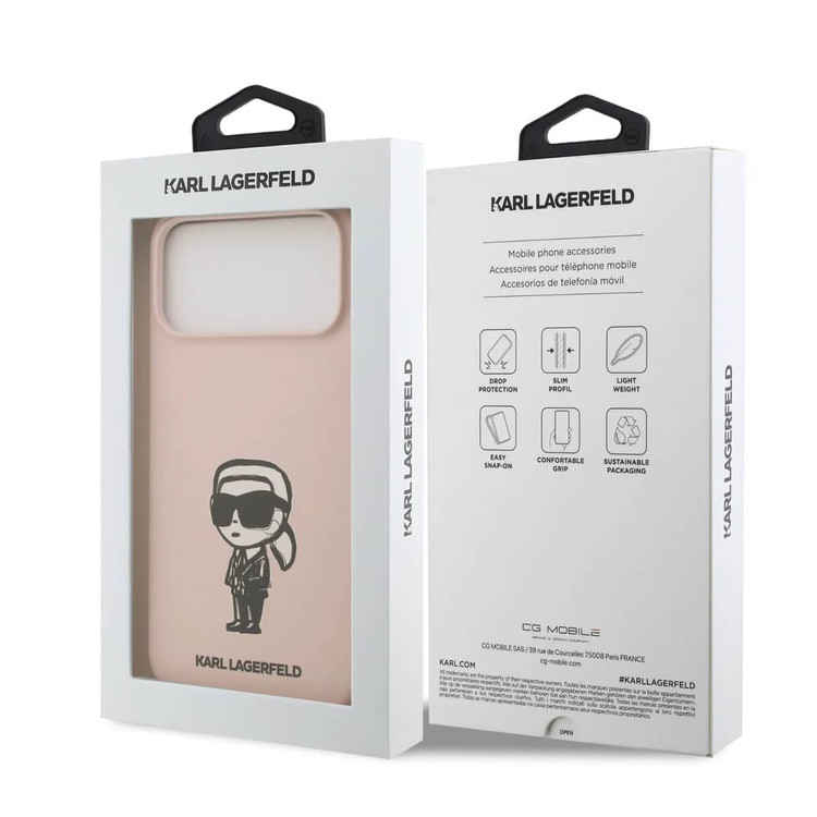 قاب کارل لاگرفلد Karl Lagerfeld تکی کوچک Iphone سری 17 (GN594)