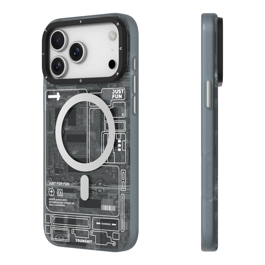 قاب یانگ کیت تکنولوژی Youngkit Technology Futuristic Circuit Upgraded Anti-Drop Impact Series Iphone (GN596)
