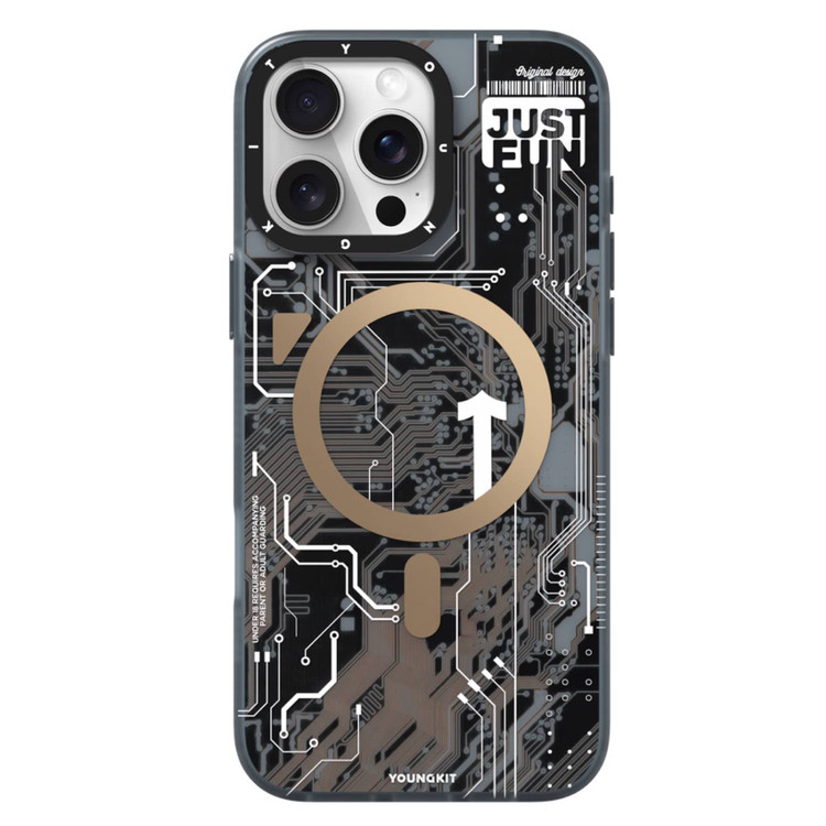 قاب یانگ کیت تکنولوژی Youngkit Technology Futuristic Circuit Upgraded Anti-Drop Impact Series Iphone (GN596)