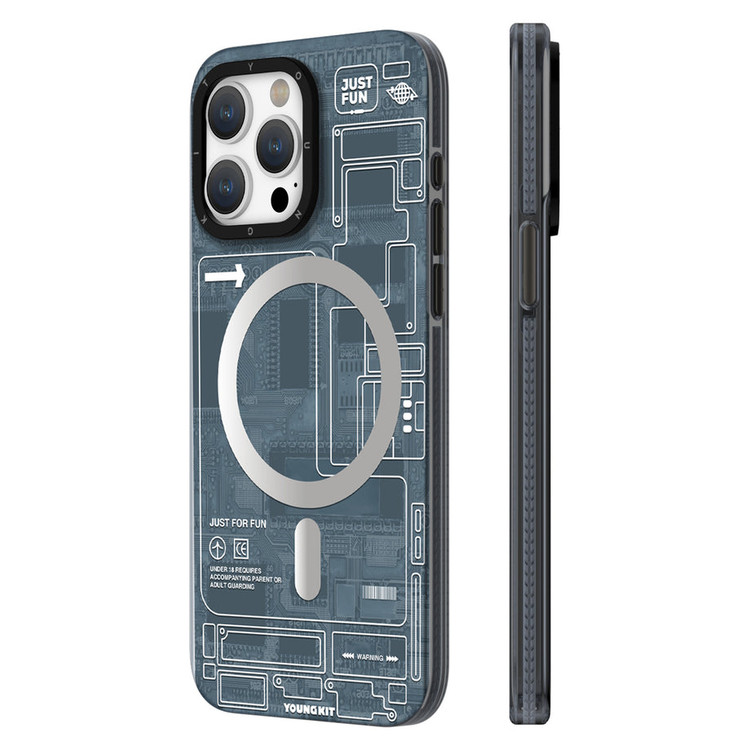 قاب یانگ کیت تکنولوژی Youngkit Technology Futuristic Circuit Upgraded Anti-Drop Impact Series Iphone (GN596)