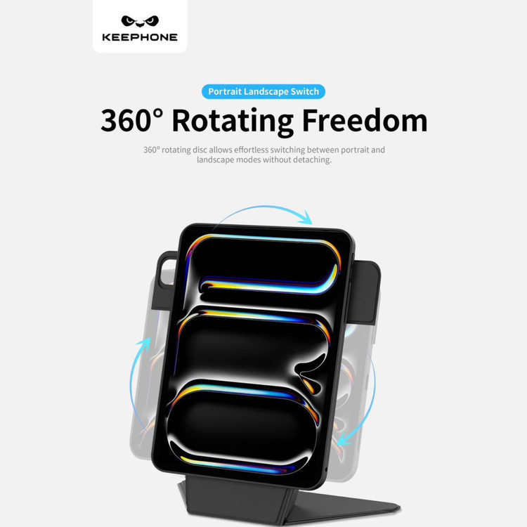 قاب آیپد کی فون Keephone Bellen 5Viewing Modes Anti-Scratch Eco-Leather (GN597)