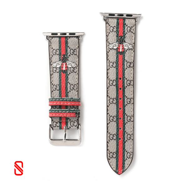 بند اپل واچ چرم گوچی Gucci زنبور (GN608)