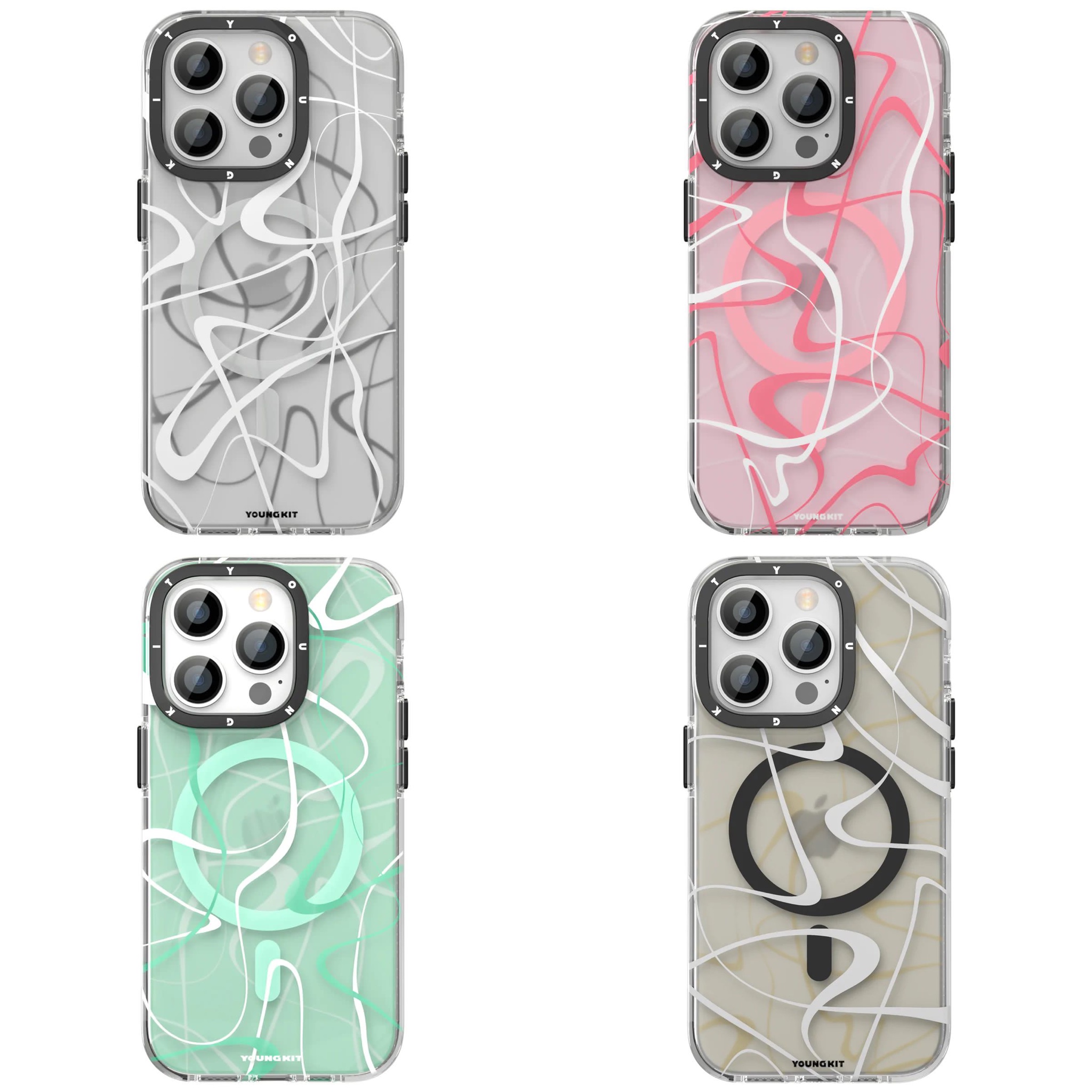 قاب Youngkit یانگ کیت Ink Painting Classic Anti-Drop Impact Series Iphone (GN610)