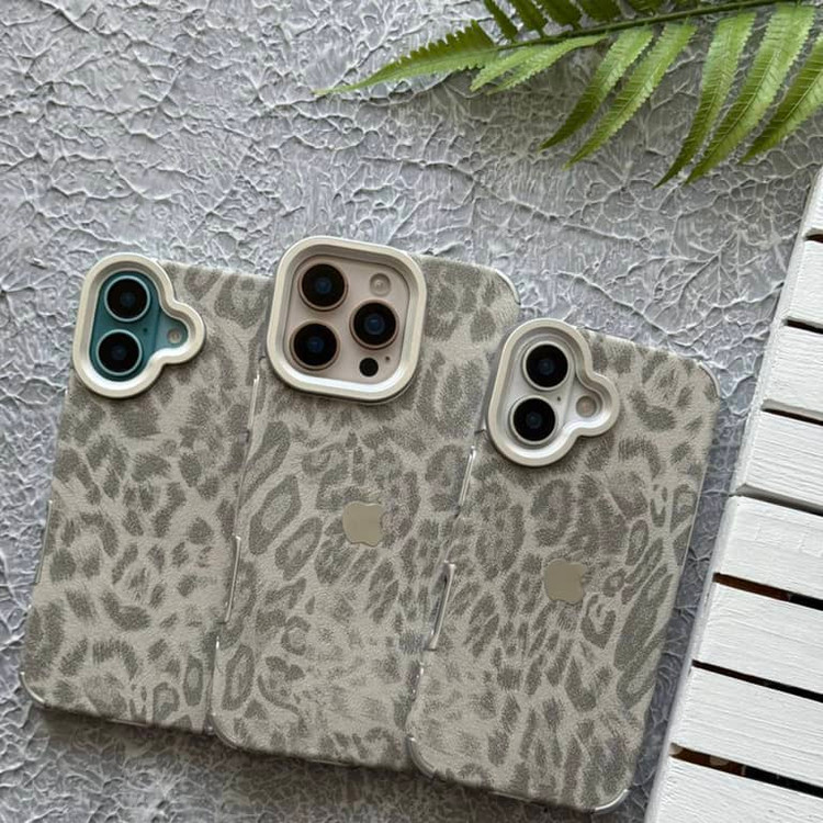 قاب پلنگی گری آیفون Gray Leopard Iphone (GN627)