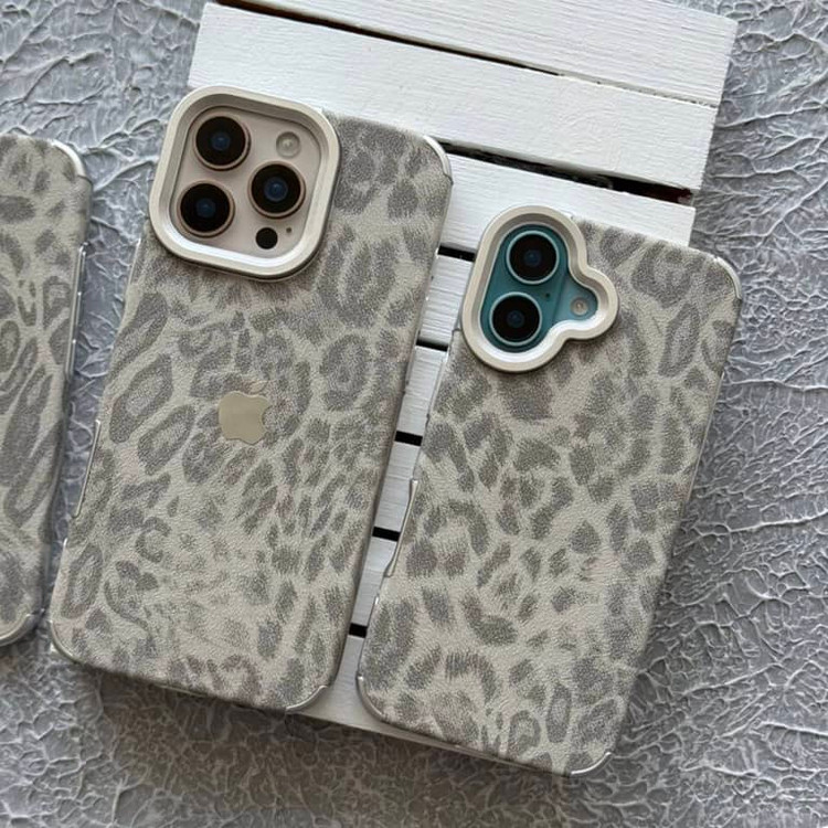قاب پلنگی گری آیفون Gray Leopard Iphone (GN627)
